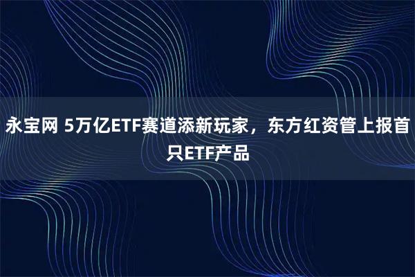 永宝网 5万亿ETF赛道添新玩家,东方红资管上报首只ETF产品